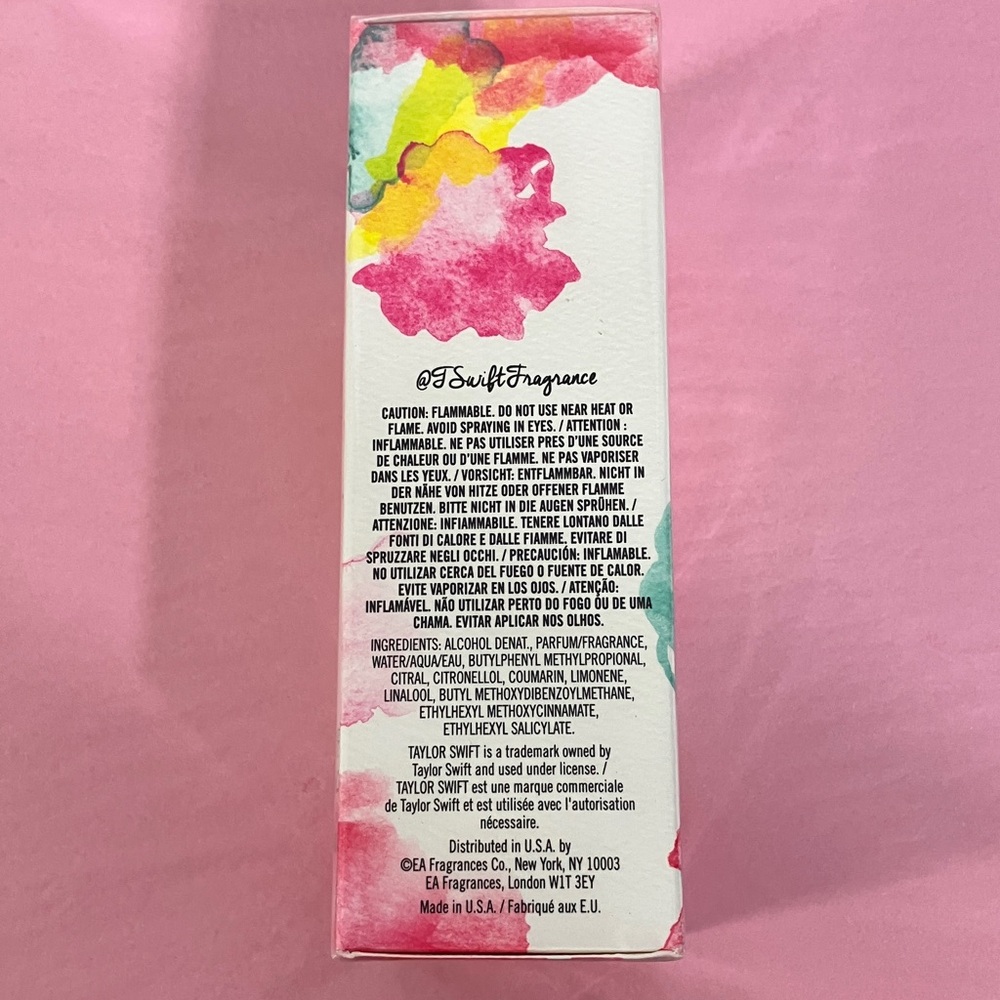New Taylor Swift Incredible Things Eau de Parfum - Pink and Gold Design. 1.7 oz - Picture 2 of 8